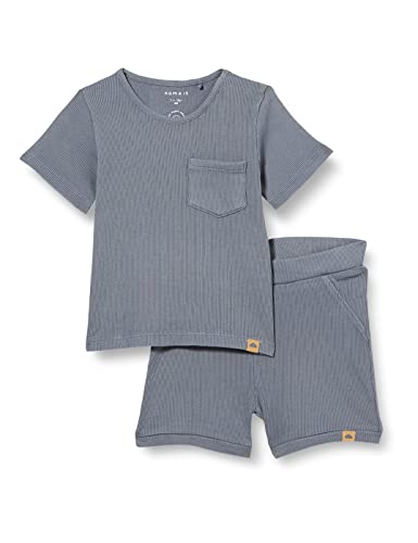 NAME IT Baby Boys NBMJOAKIM SS TOP Set T-Shirt, Grisaille, 68