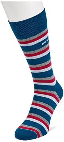 BOSS Męskie skarpety Rs Stripe Cc, Open Blue492, 43-46 EU