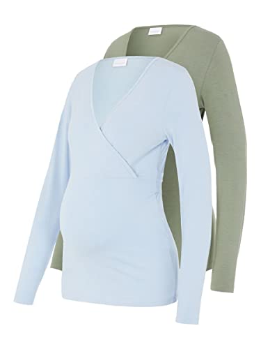 bestseller a/s MMLCHARLIE TESS LS Jersey top 2pack 2F A. bluzka, niebieska, L