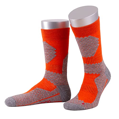 JD Unisex pomarańczowe skarpety trekkingowe/outdoorowe, 39-41, pomarańczowy