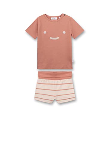 Sanetta Unisex Baby 12114 piżama dla małych dzieci, Light Rosewood, rozmiar 80, Light Rosewood, 80