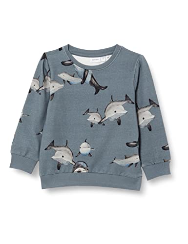 NAME IT Nmmfeliks Sweat UNB Bluza Dzieci Niemowlęta, Stormy Weather, 86
