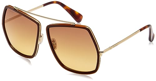 MaxMara Okulary damskie, Shiny Dark Brown, 64/14/130