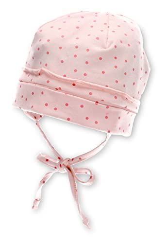 Sterntaler Dziewczęca GOTS czapka beanie, różowa, 49