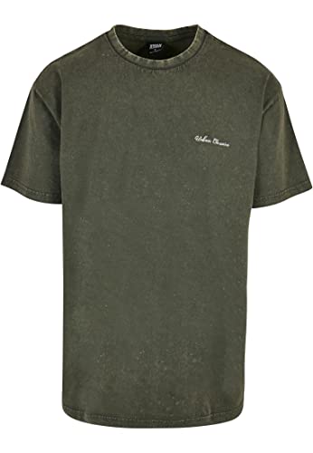 Urban Classics Męski t-shirt oversize, rozmiar S (DE), zielony butelkowy, M