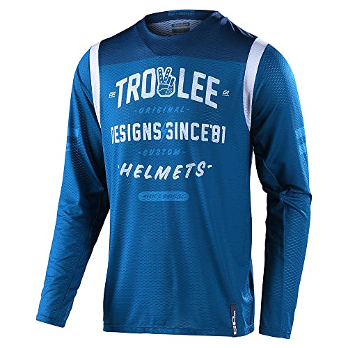 Troy Lee Designs Jersey Unisex Dorosły, Niebieski Biały, M