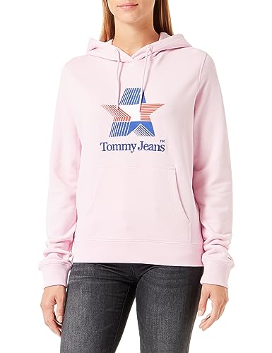 Tommy Jeans Damska bluza z kapturem Tjw Reg Tj Star, Francuska orchidea, XXS