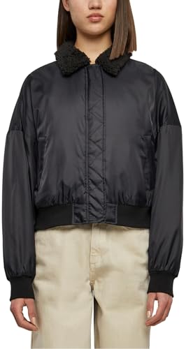 Urban Classics Damska kurtka damska Pilot Bomber, czarny/czarny, L