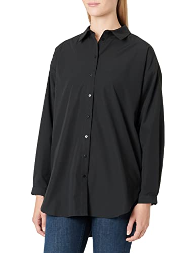 JACK&JONES JXMISSION LS damska koszulka oversize NOOS bluzka, czarna, XS