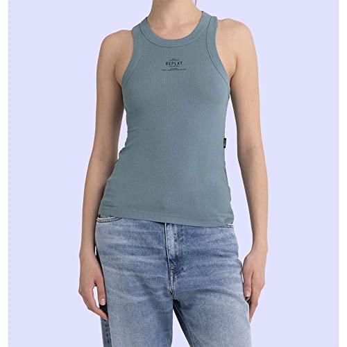 Replay Damska koszulka na ramiączkach W3792, 608 Sugar Paper, XS, 608 Sugar Paper, XS