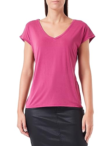 VERO MODA Vmfilli Ss V-Neck Tee Ga Noos T-shirt damski, Boysenberry, L