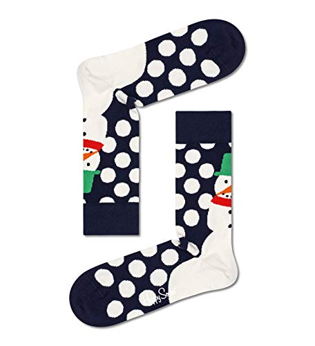 Happy Socks Damskie skarpety Happy Jumbo Snowman, granatowe, 4 7 UK, granatowy, 37-40.5 EU