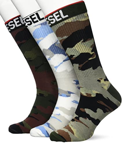 Diesel SKM-RAY-THREEPACK, Pończochy Męskie, Paczka 3, E6396-0WFAD, S Tall