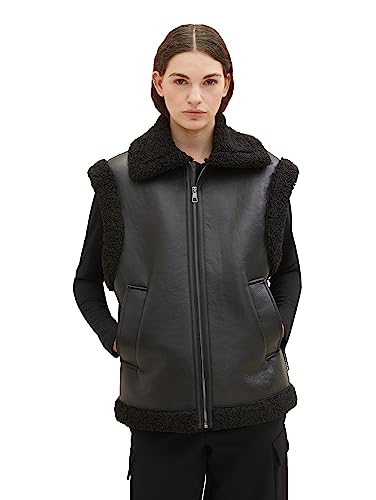 TOM TAILOR Denim Kamizelka damska, 14482 – Deep Black, M