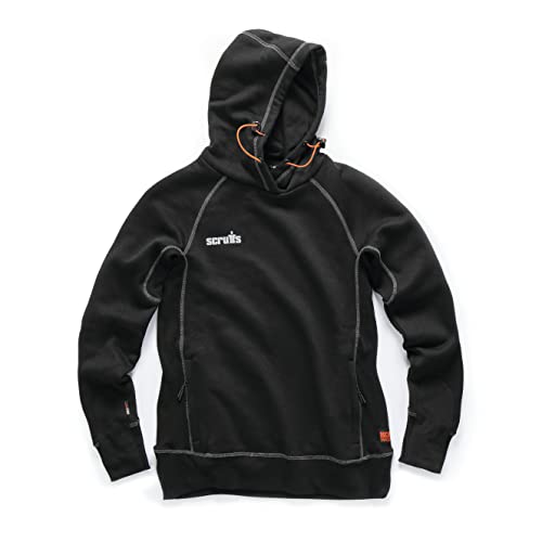Scruffs Damska bluza z kapturem czarna 10 (T55287), Czarny, 36