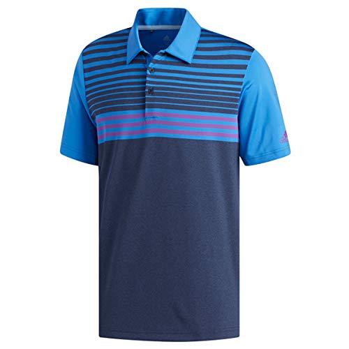 adidas Męska koszulka polo, Niebieski (Azur/Morado Dw9175), XS