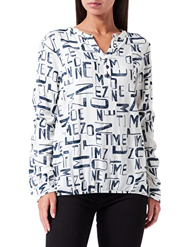 Timezone Henley Bluzka damska, White Ground Letters, M