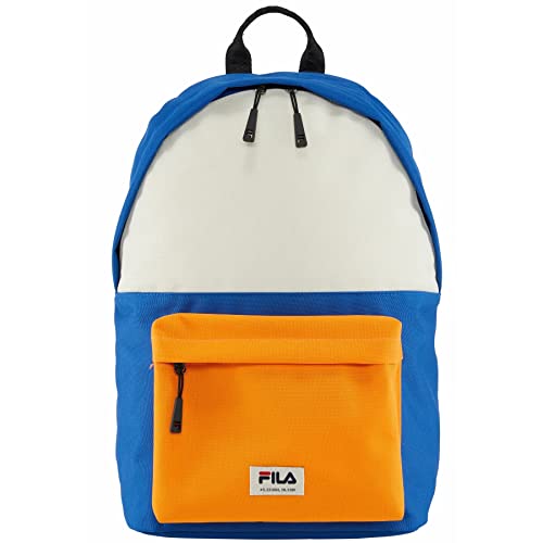 FILA Unisex Bejaia Badge S'cool plecak, Nautical Blue-sweet Corn-Tangelo, jeden rozmiar