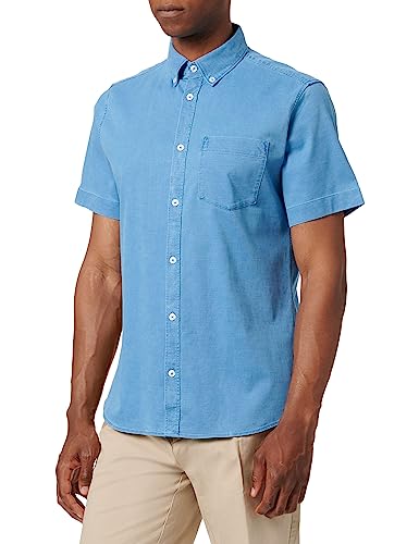 s.Oliver Męska koszula z krótkim rękawem, niebieski, S