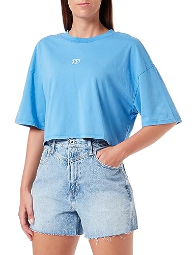 DeFacto T-shirt damski, niebieski, S