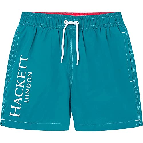 Hackett London Dziecięce kąpielówki do siatkówki, Morska Zieleń, 9 lat