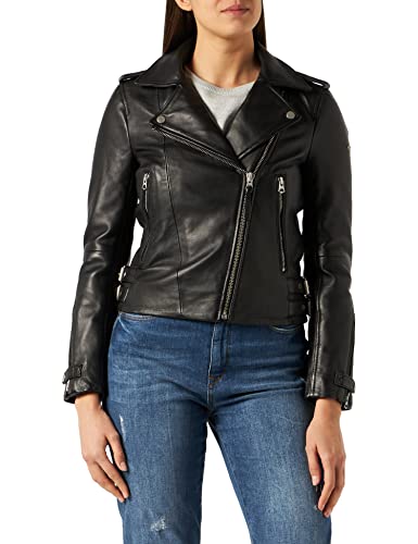 Superdry Damska kurtka Ls Essentials Biker, czarny (Black 02a), XS