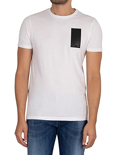 Replay T-shirt męski, 1 Biały, XXL