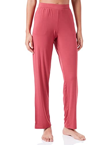 Schiesser spodnie damskie długie spodnie piżamowe, czerwony (Weinrot), 46