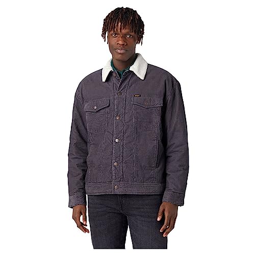 Wrangler Kurtka męska Antifit Sherpa, Faded Black, XL