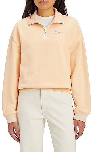 Levi's Graphic Rue 1/4 Zip Crew bluza damska, Logo Crew Boxy Sans, L