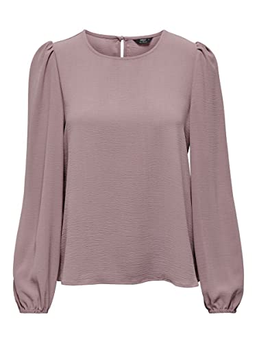 ONLY Women's ONLMETTE L/S O-Neck TOP NOOS WVN koszulka z długim rękawem, Elderberry, S
