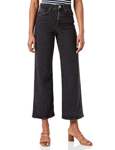 ONLY OnLJuicy Wide dżinsy damskie z wysokim stanem, czarny denim, 26W / 34L