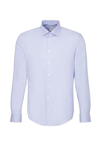 Seidensticker Męska koszula z długim rękawem Extra Slim Fit, jasnoniebieski, 38