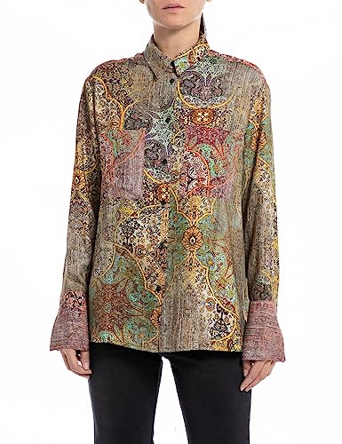 Replay Bluzka damska, 010 Multicolor, M
