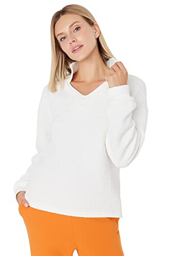 Trendyol Bluza damska, biały, XL