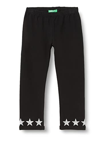 United Colors of Benetton Legginsy chłopięce, Czarny 100, 1 lat