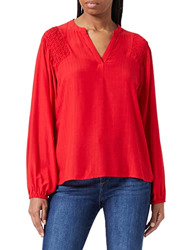 KAFFE Damska bluzka Smock Detale Długi rękaw, Adrenaline Rush, 38