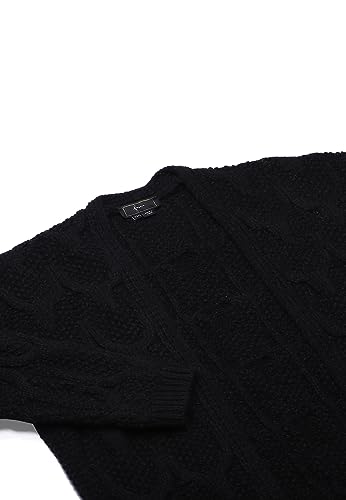faina Damski sweter z długim rękawem średniej długości czarny rozmiar XS/S, czarny, XS