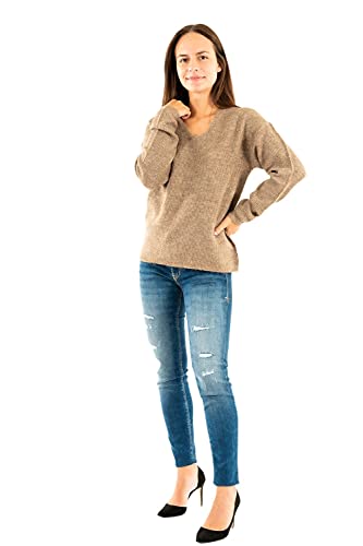 ONLY Onlcamilla dekolt w serek L/S KNT Noos sweter damski