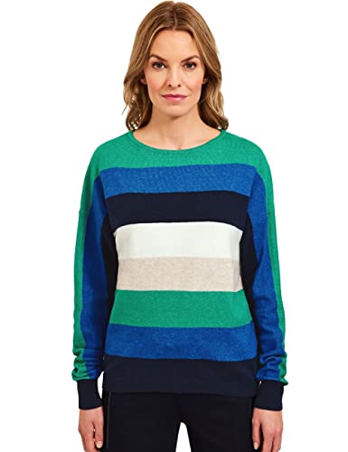 Cecil Damski sweter z dzianiny B302221, szmaragdowy zielony melanż, XXL, Szmaragd zielony melanż, XXL