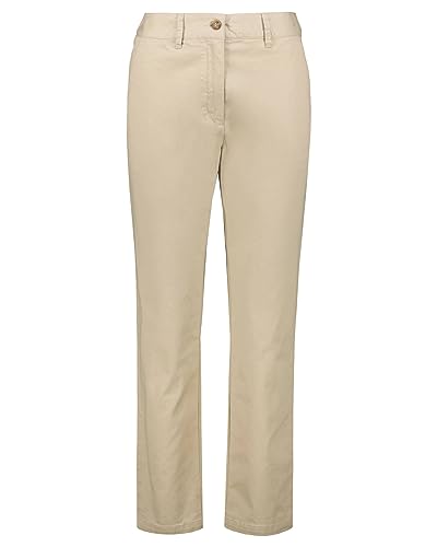 GANT Damskie spodnie slim chinos klasyczne, Dry Sand, standardowe, Dry Sand, 40W
