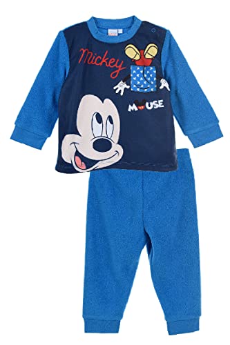 Disney Mickey Pyjalong Zestaw Piżamy dla dzieci, Bleu, M