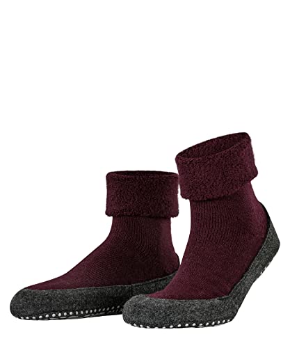 FALKE Mężczyźni Kapcie Cosyshoe M HP Wełna Merynosa z wypustkami na podeszwie 1 Para, Czerwony (Barolo 8596), 39-40