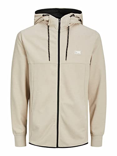 Jack & Jones Męska kurtka męska Jcoair Zip Hood Sn, Oxford Tan, XXL