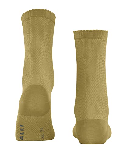 FALKE Grainy Dot skarpety damskie trwałe bawełniane białe czarne plus kolory fantazyjny wzór w kropki krój połowy 1 para, Zielony (oliwkowy 7298), 35-38 EU