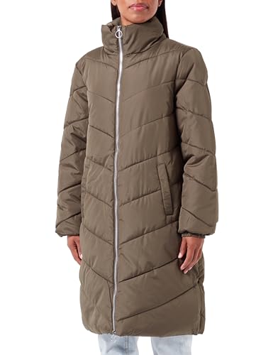 JdY Damska kurtka JDYNEWFINNO Long Padded Jacket OTW New kurtka, Forest Night/Szczegóły: srebrny zamek, XS, Forest Night/Szczegóły: srebrny zamek błyskawiczny, XS