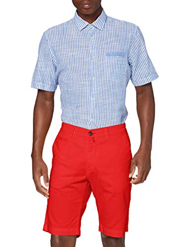 Pierre Cardin Męskie szorty bermudy bawełniane, czerwony, 32