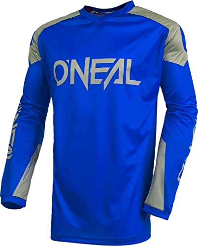 O'NEAL Dżersej, enduro motocross, oddychający materiał, maksymalna swoboda ruchów, przedłużone plecy, jersey Matrix Ridewear dla dorosłych, niebieski/szary, L