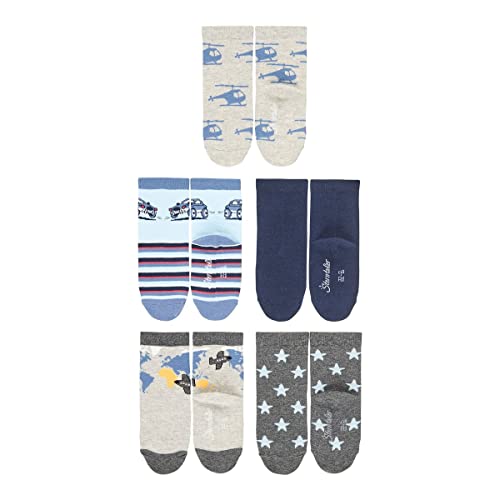 Sterntaler Pończochy dla chłopców, jasnoszary melanż, 18 EU