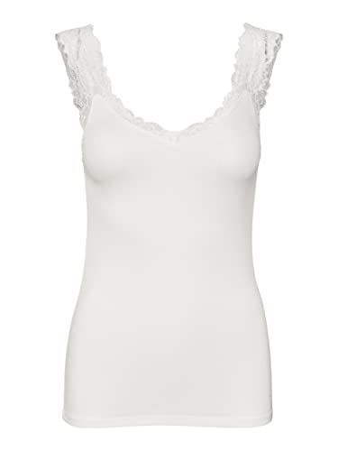 VERO MODA Damski VMROSA SL NoOS Top, Snow White, XS, Snow White, XS